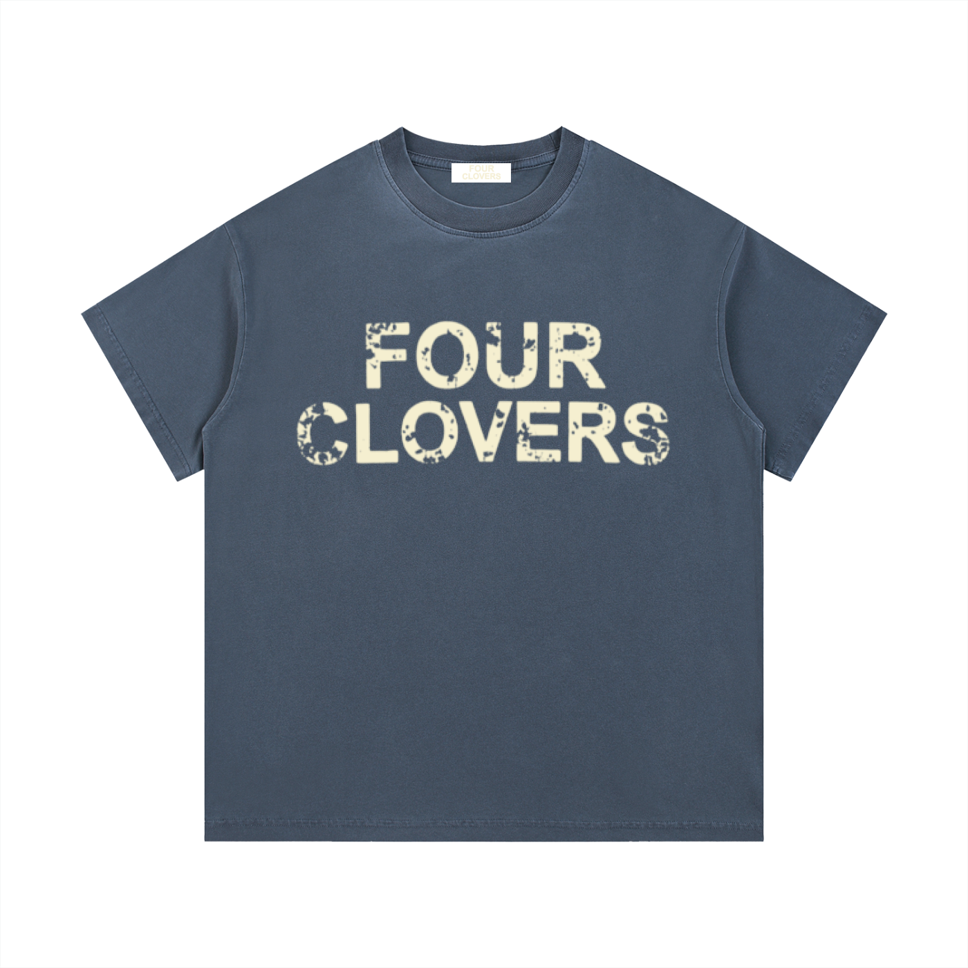 Four Clovers Vintage Wash Cotton T-Shirt
