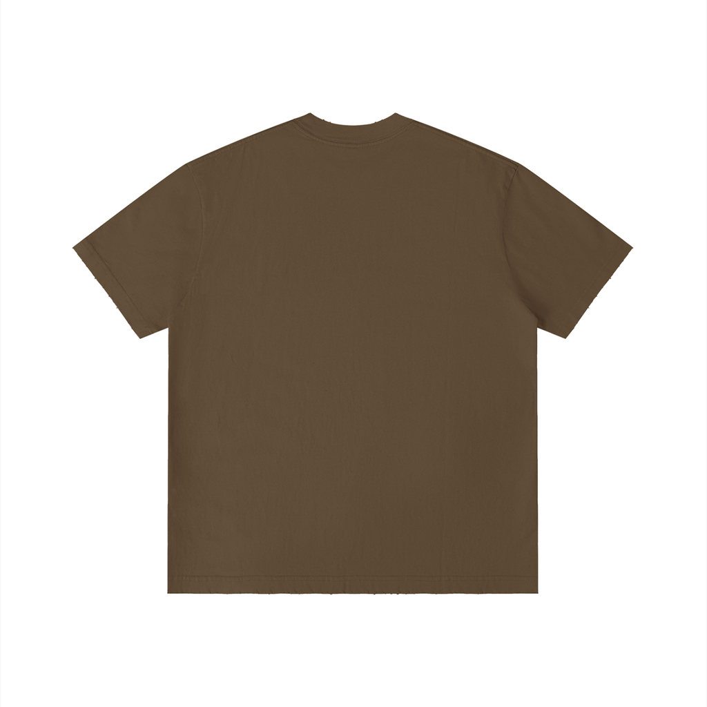 Four Clovers Vintage Wash Distressed T-Shirt