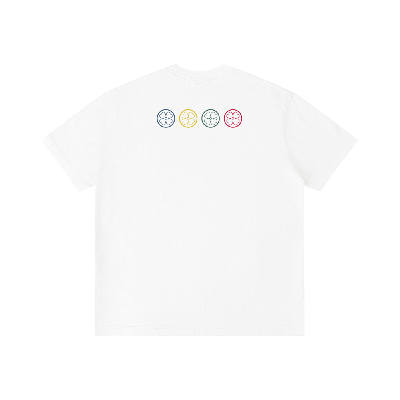 Four Clovers Unisex Vintage Wash Distressed T-Shirt