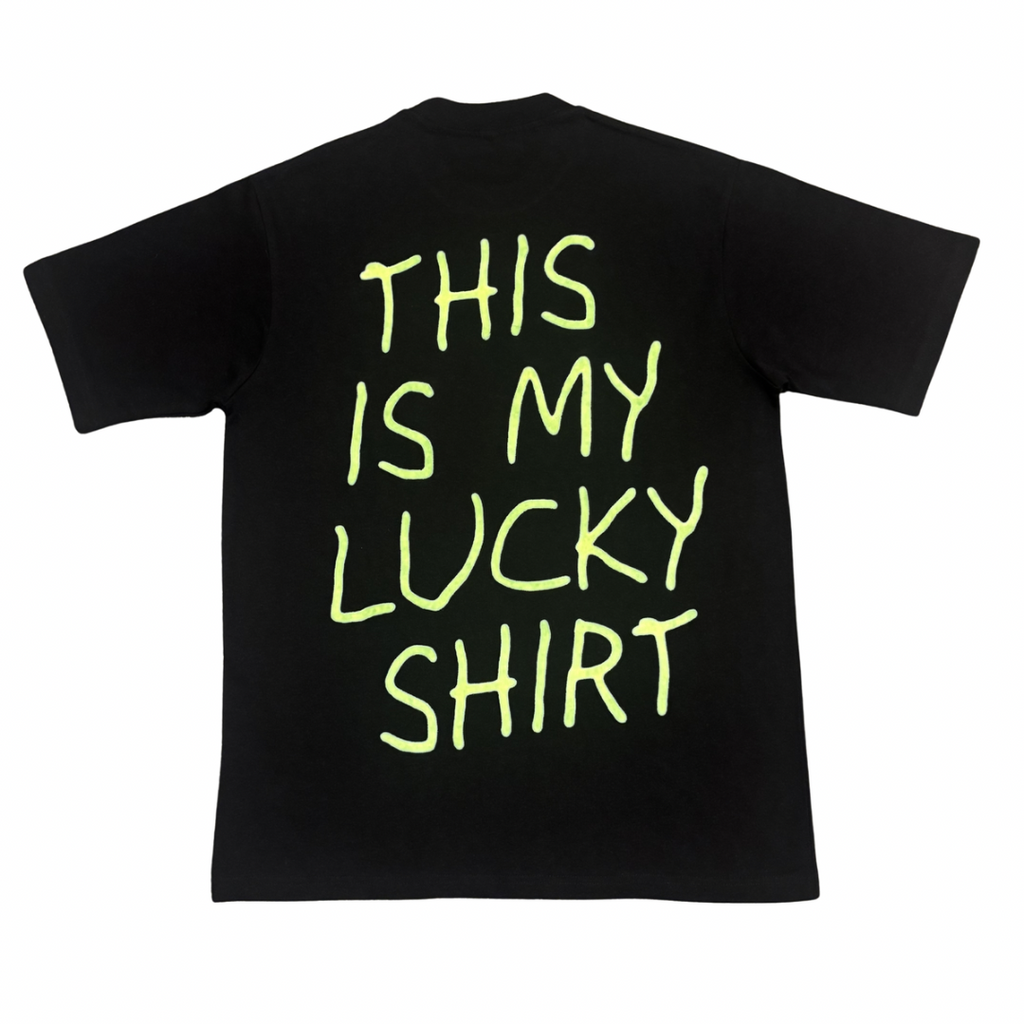 Black Four Clovers Lucky Tee