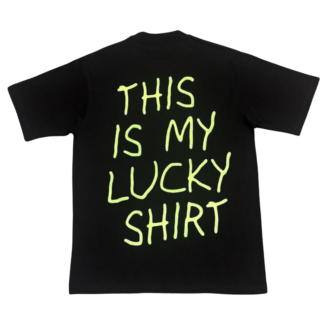 Black Four Clovers Lucky Tee