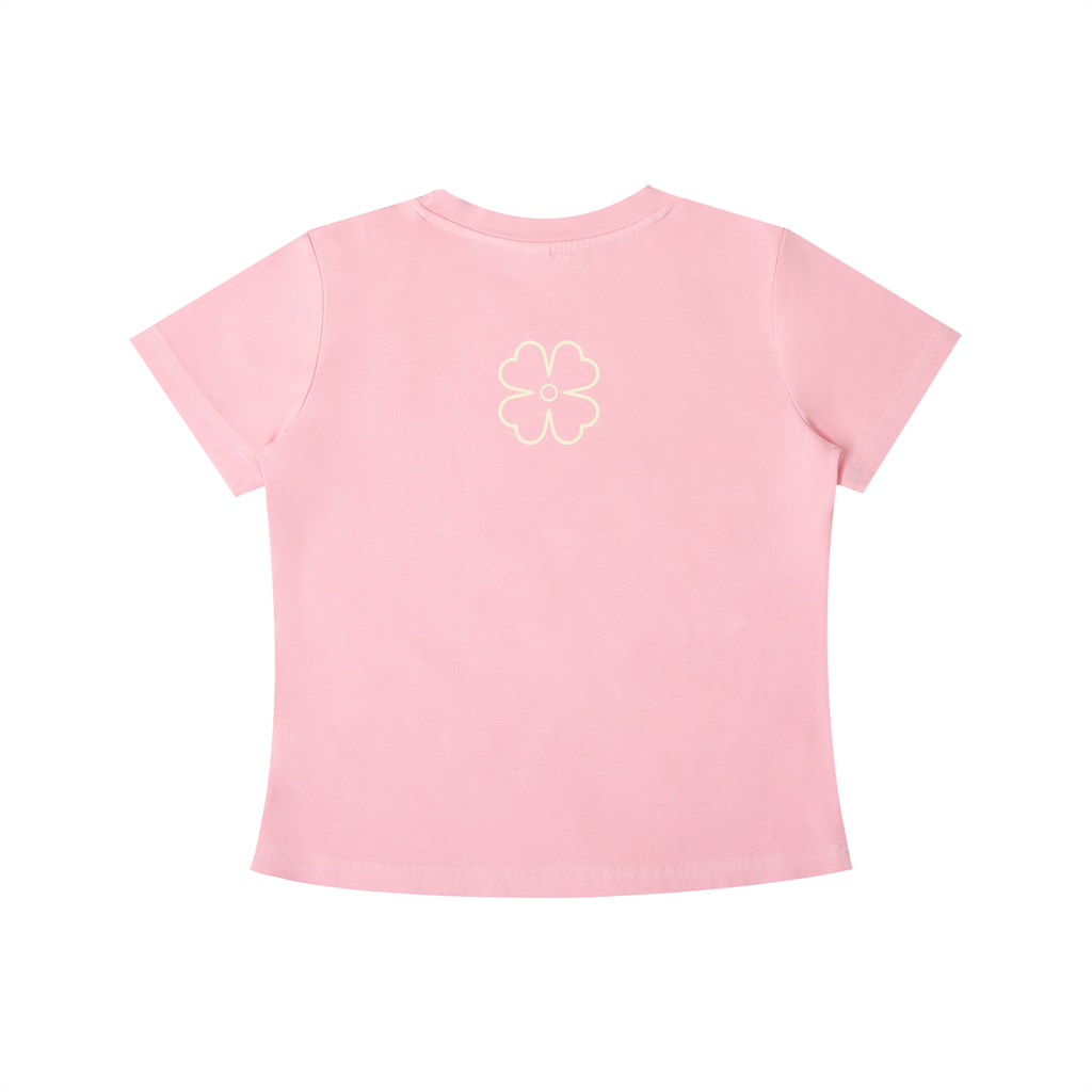 Four Clovers Women’s Vintage Wash Slim Fit T-shirt