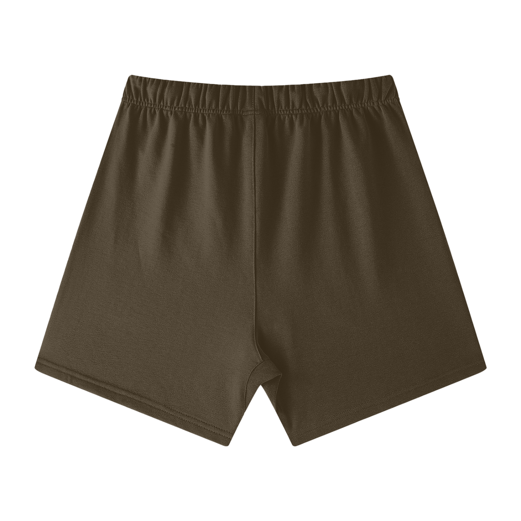 Four Clovers Earth Tone Loose Fit Cotton Shorts