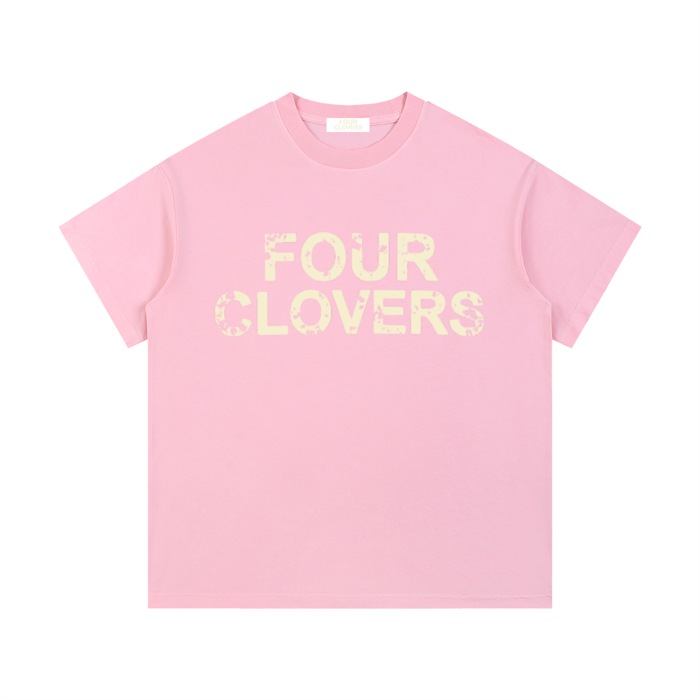 Four Clovers Vintage Wash Cotton T-Shirt