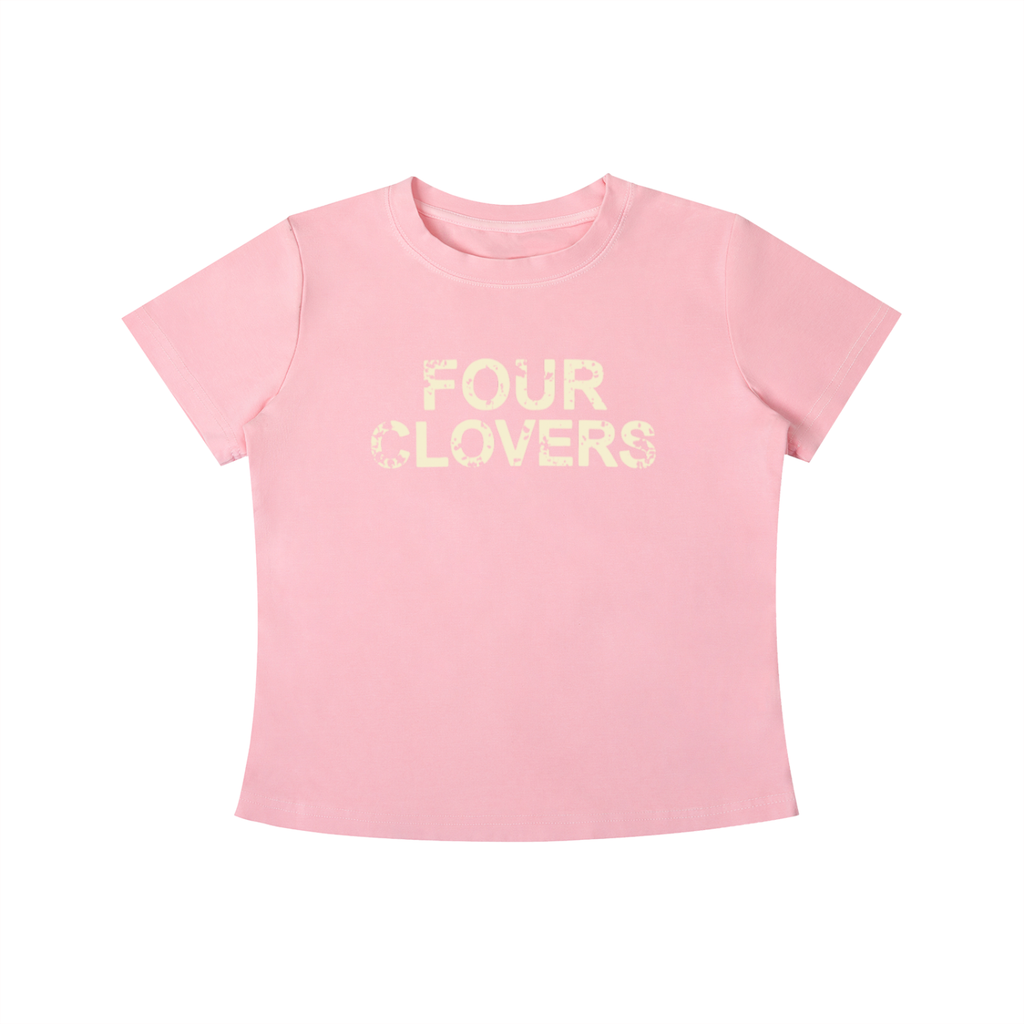 Four Clovers Women’s Vintage Wash Slim Fit T-shirt