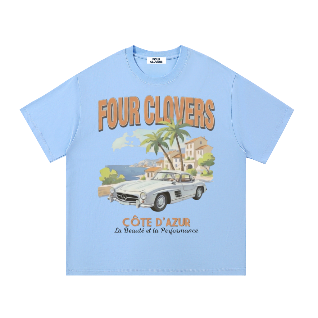 Four Clovers Cote D’Azur Essential Cotton T-Shirt