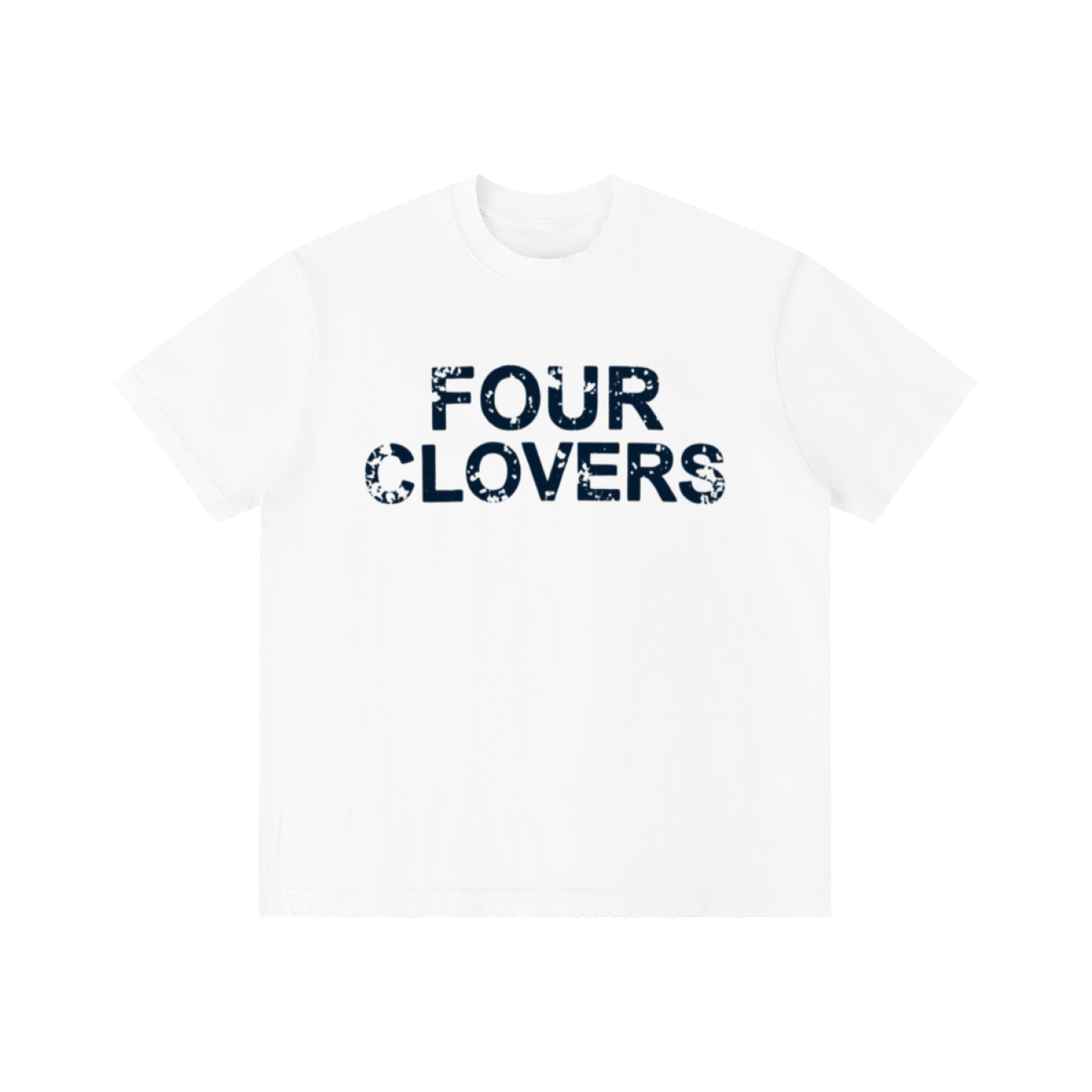 Four Clovers Vintage Wash Distressed T-Shirt