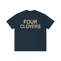 Four Clovers Vintage Wash Distressed T-Shirt