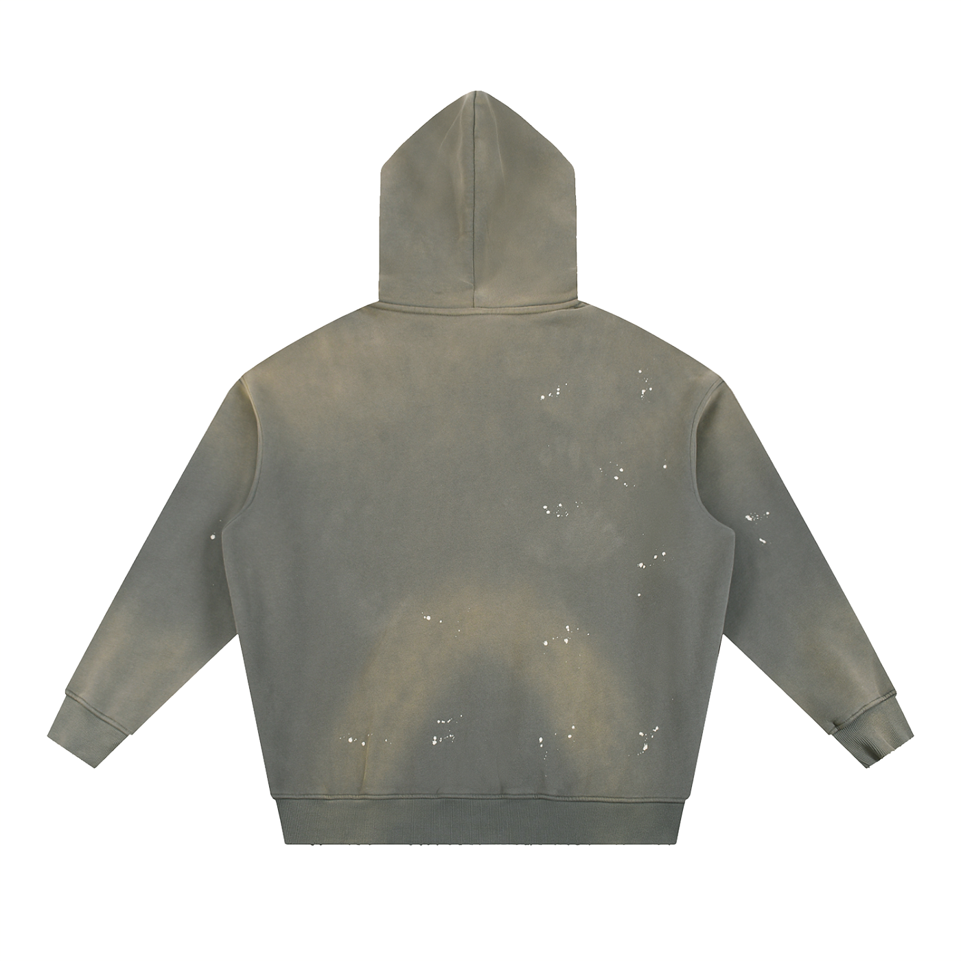 Four Clovers Vintage Washed Frayed Fleece Hoodie