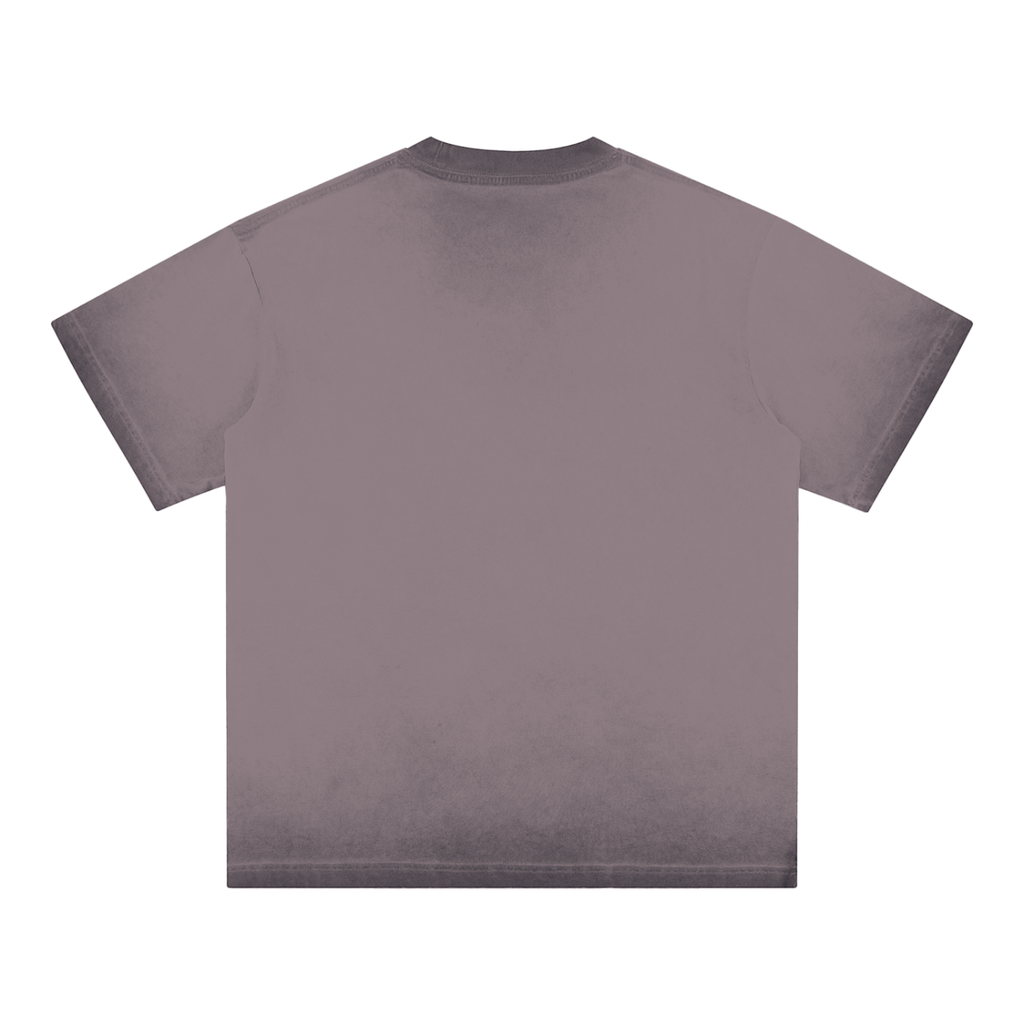 Four Clovers Reverse Dyed Loose Cotton T-Shirt