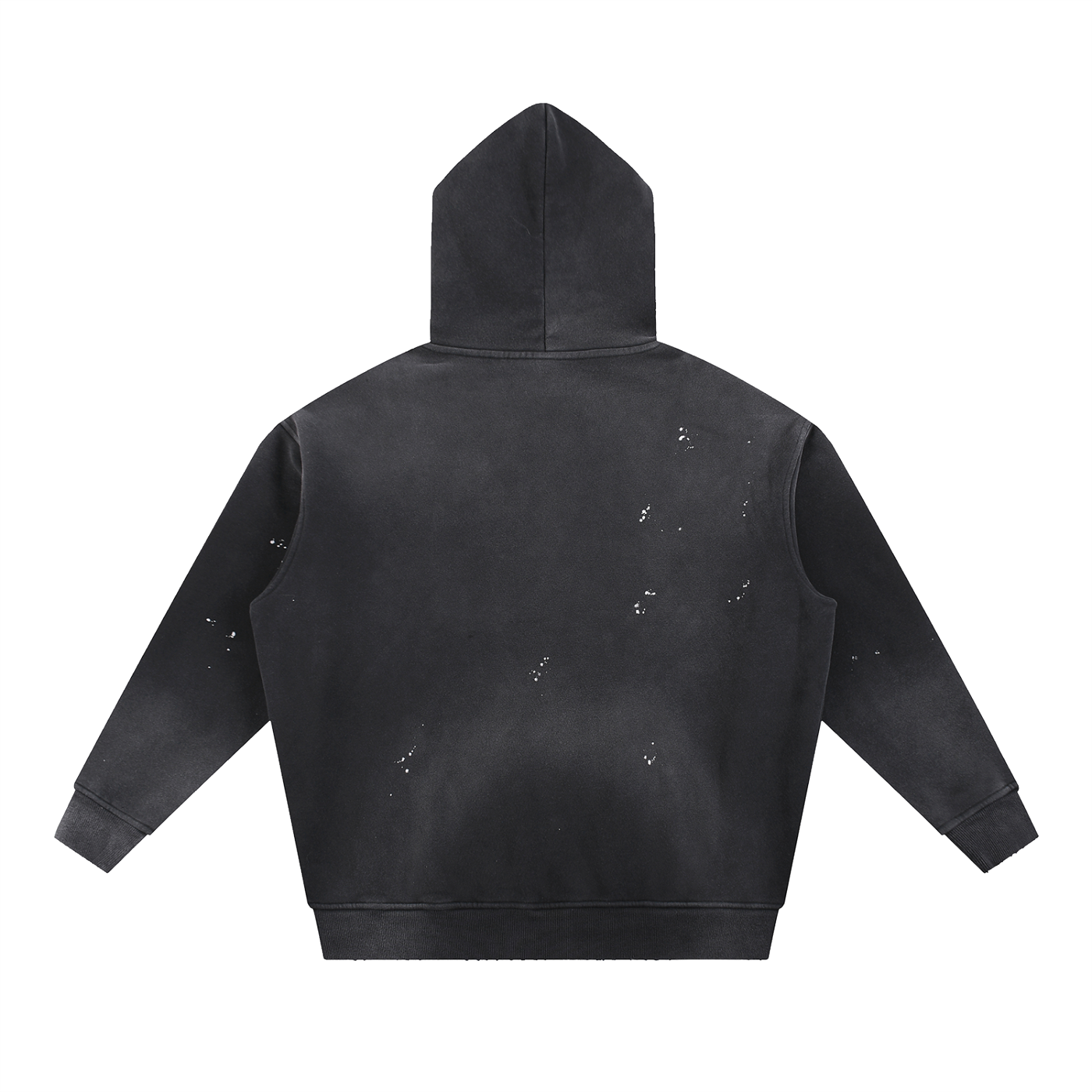 Four Clovers Vintage Washed Frayed Fleece Hoodie