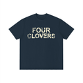 Four Clovers Vintage Wash Distressed T-Shirt