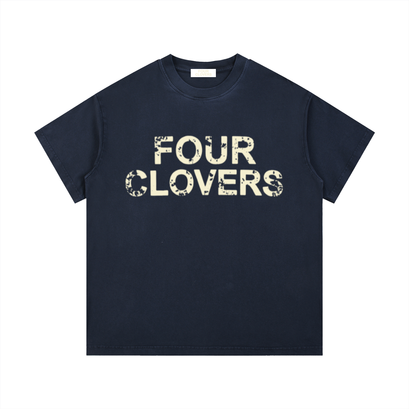 Four Clovers Vintage Wash Cotton T-Shirt