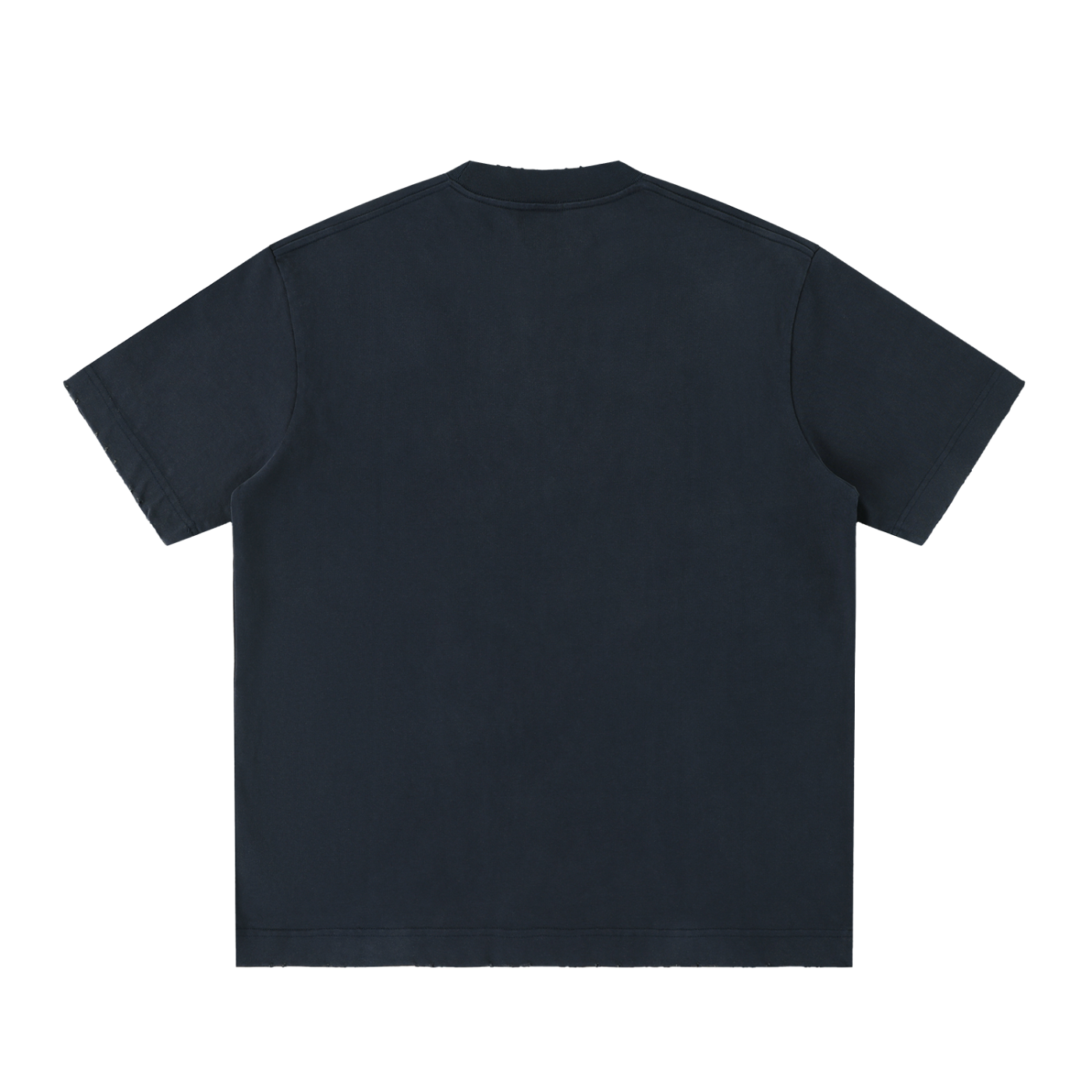 Four Clovers Heavyweight Vintage Washed Frayed T-Shirt