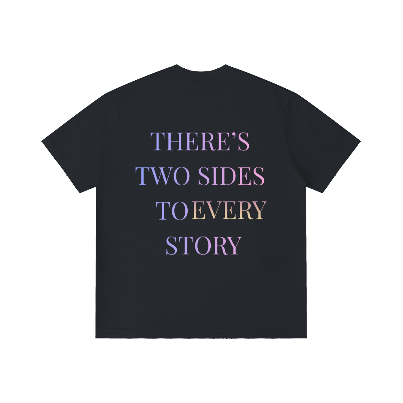 Four Clovers 2 Sided Unisex Vintage Wash Distressed T-Shirt