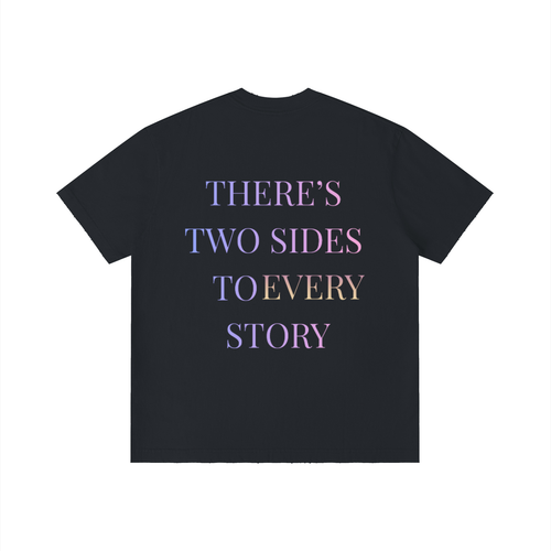 Four Clovers 2 Sided Unisex Vintage Wash Distressed T-Shirt