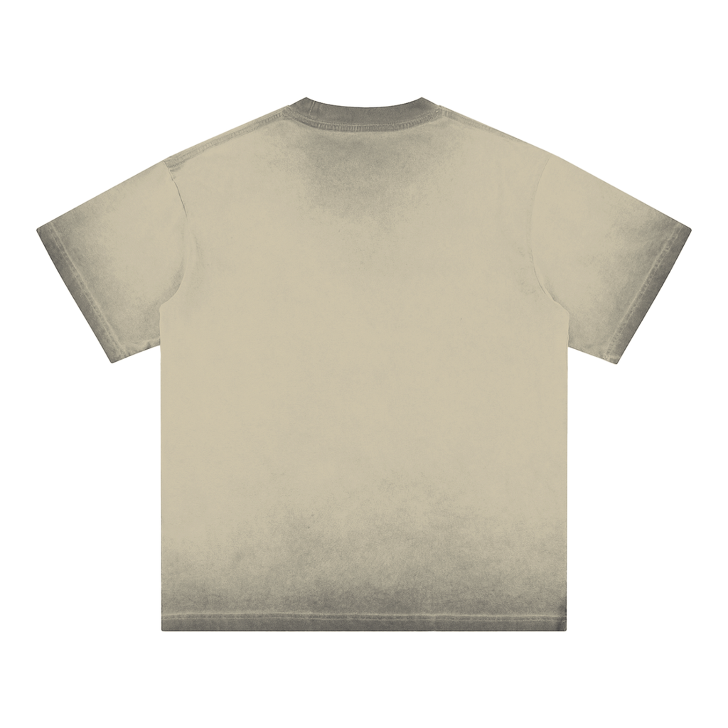 Four Clovers Reverse Dyed Loose Cotton T-Shirt