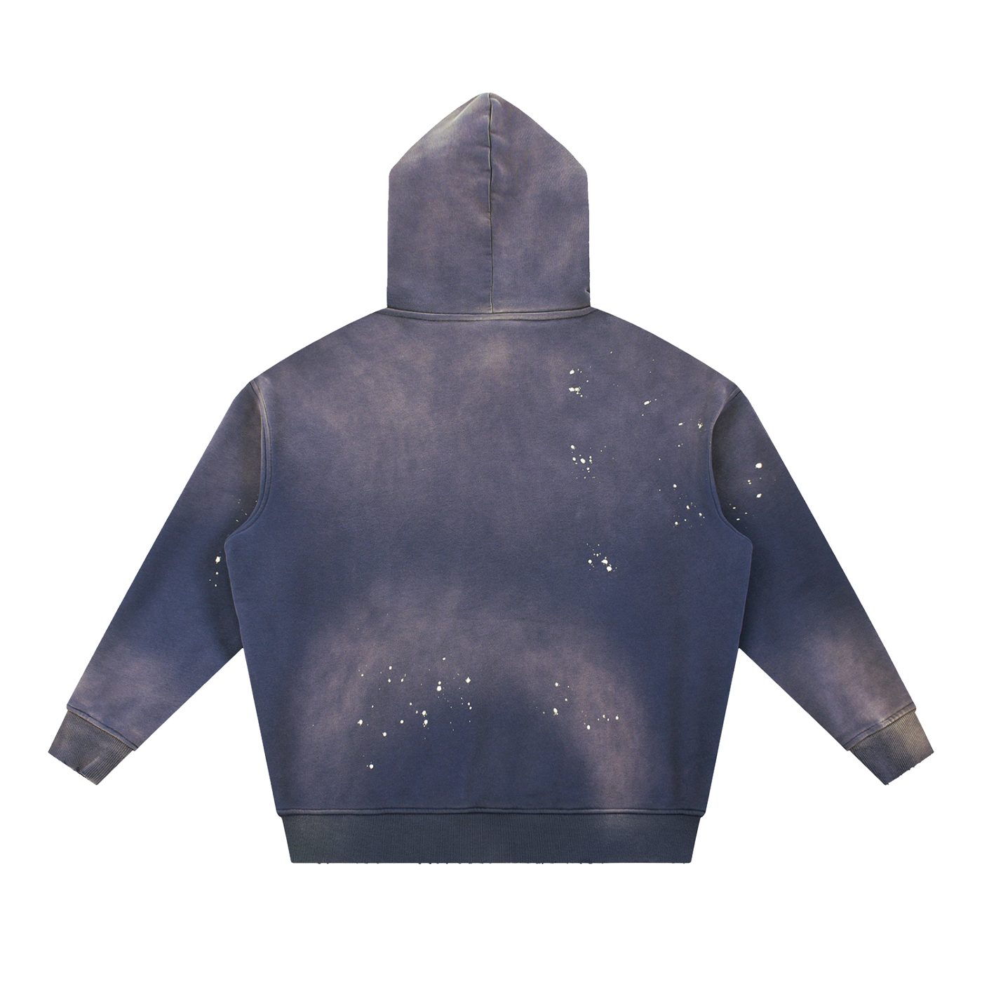 Four Clovers Vintage Washed Frayed Fleece Hoodie