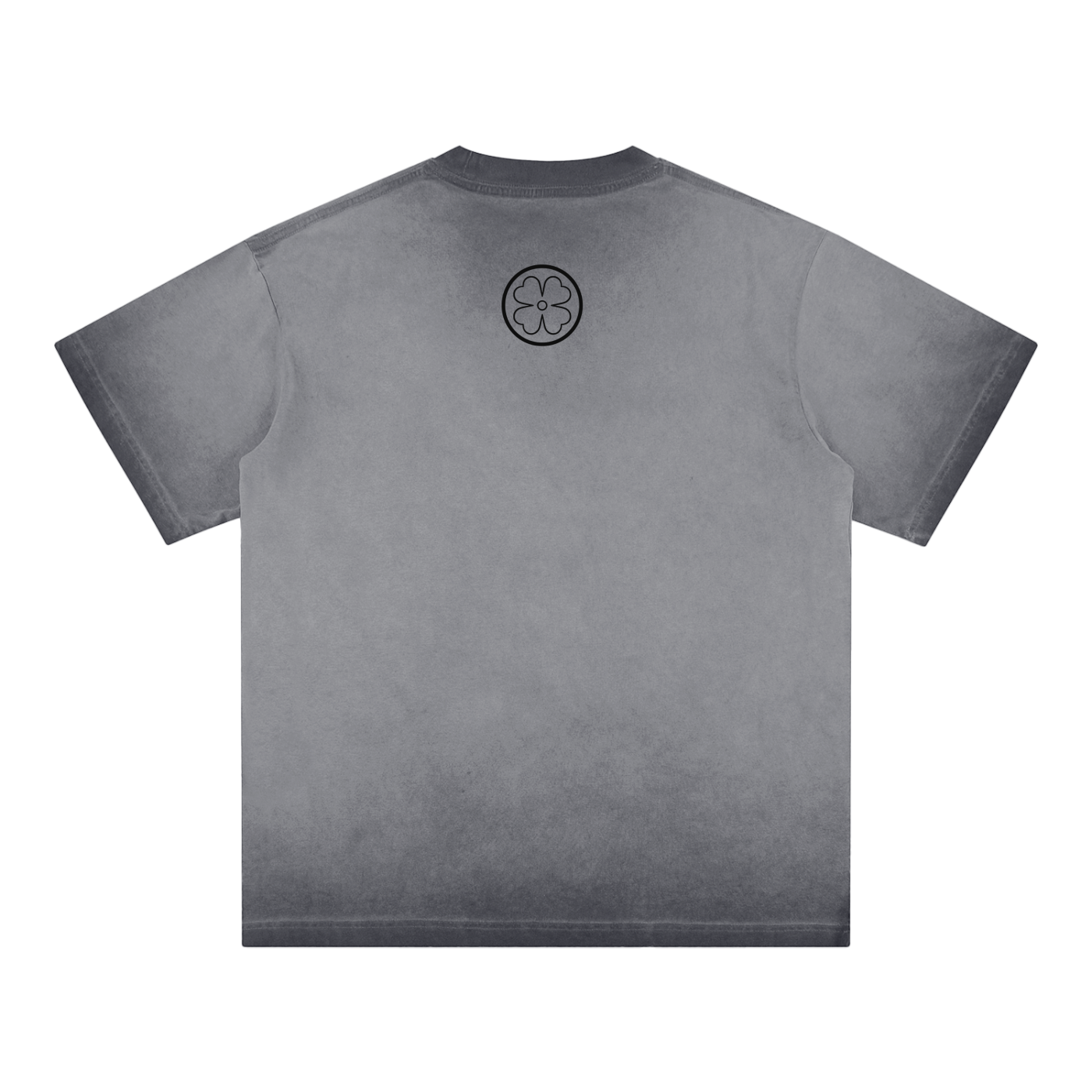 Four Clovers Reverse Dyed Loose Cotton T-Shirt
