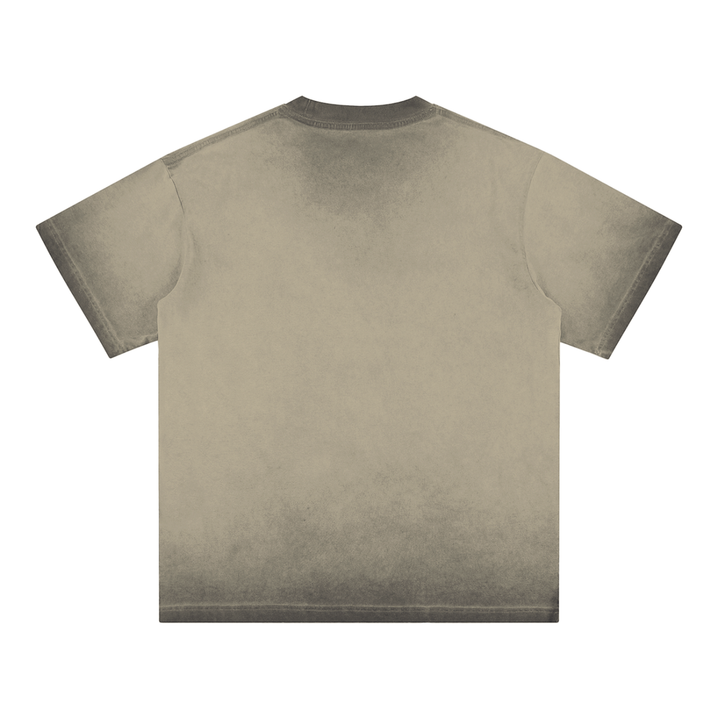 Four Clovers Reverse Dyed Loose Cotton T-Shirt