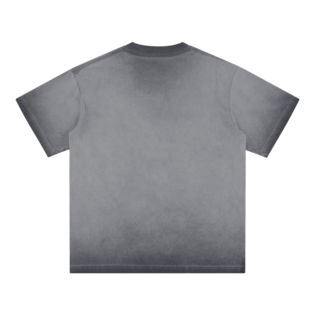 Four Clovers Reverse Dyed Loose Cotton T-Shirt