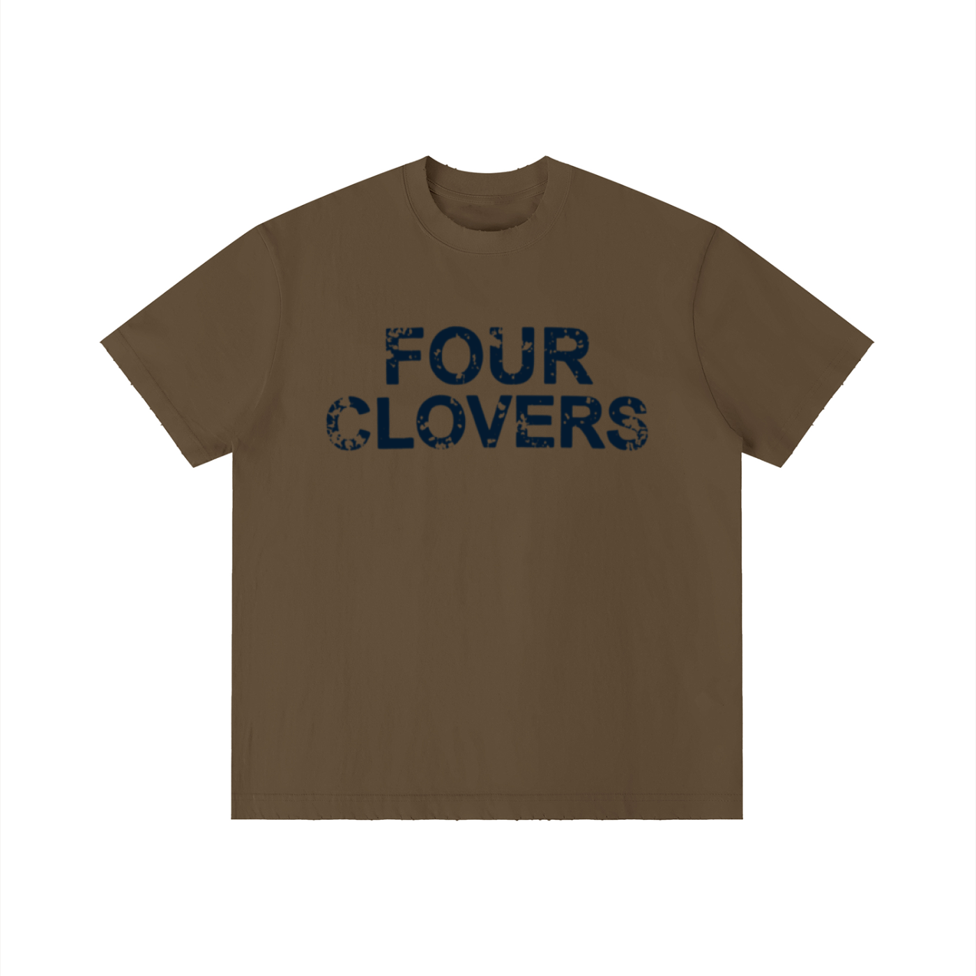 Four Clovers Vintage Wash Distressed T-Shirt