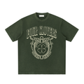 Four Clovers Heavyweight Vintage Washed Frayed T-Shirt