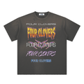 Four Clovers Rock Hand-Frayed Sunfade Paint Splatter T-Shirt