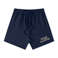 Four Clovers Earth Tone Loose Fit Cotton Shorts