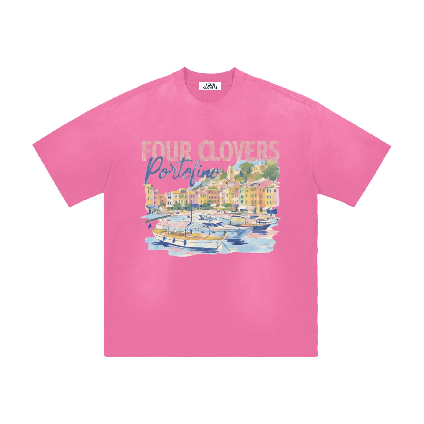 Four Clovers Portifino Hand-Frayed Sunfade T-Shirt