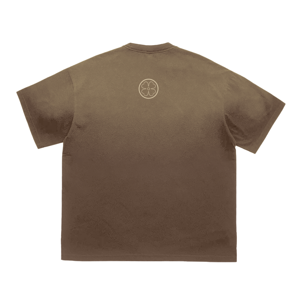 Four Clovers Tiger Stripe Gradient Washed T-Shirt